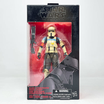 Vintage Hasbro Star Wars Black Series Sealed Figures Scarif Stormtrooper Squad Leader #28 (2016) - Black Series Hasbro Star Wars Action Figure