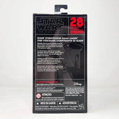 Vintage Hasbro Star Wars Black Series Sealed Figures Scarif Stormtrooper Squad Leader #28 - Hasbro Black Series (2016)