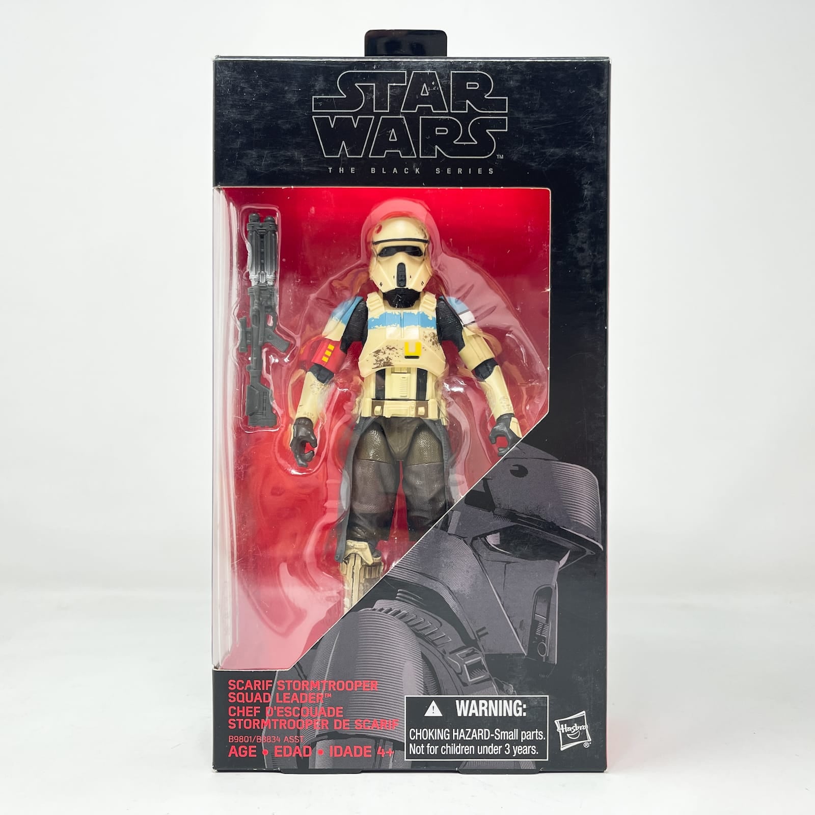 Vintage Hasbro Star Wars Black Series Sealed Figures Scarif Stormtrooper Squad Leader #28 - Hasbro Black Series (2016)