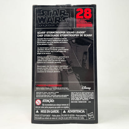 Vintage Hasbro Star Wars Black Series Sealed Figures Scarif Stormtrooper Squad Leader #28 - Hasbro Black Series (2016)