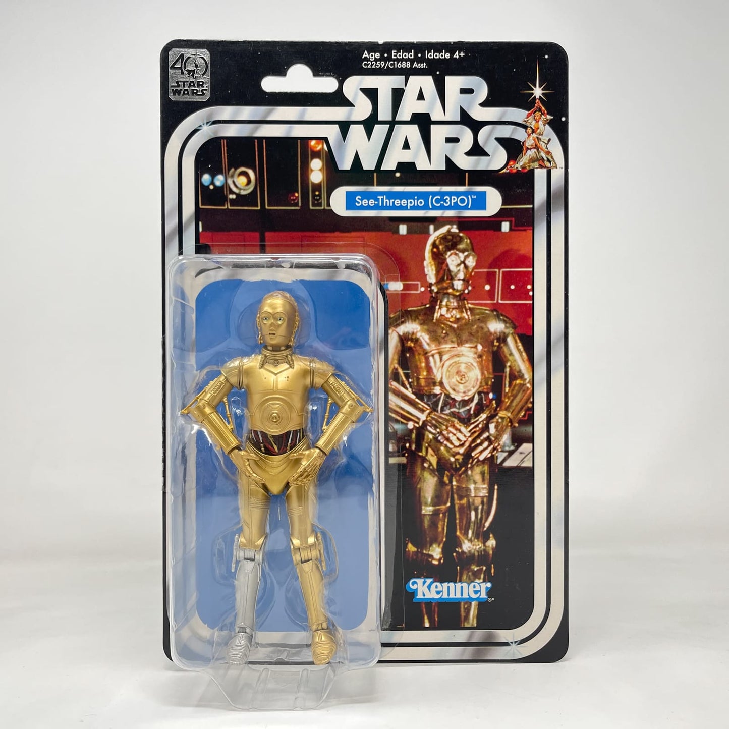 Vintage Hasbro Star Wars Black Series Sealed Figures See-Threepio (C-3PO) (ANH) - 40th Anniversary - Hasbro Black Series (2017)