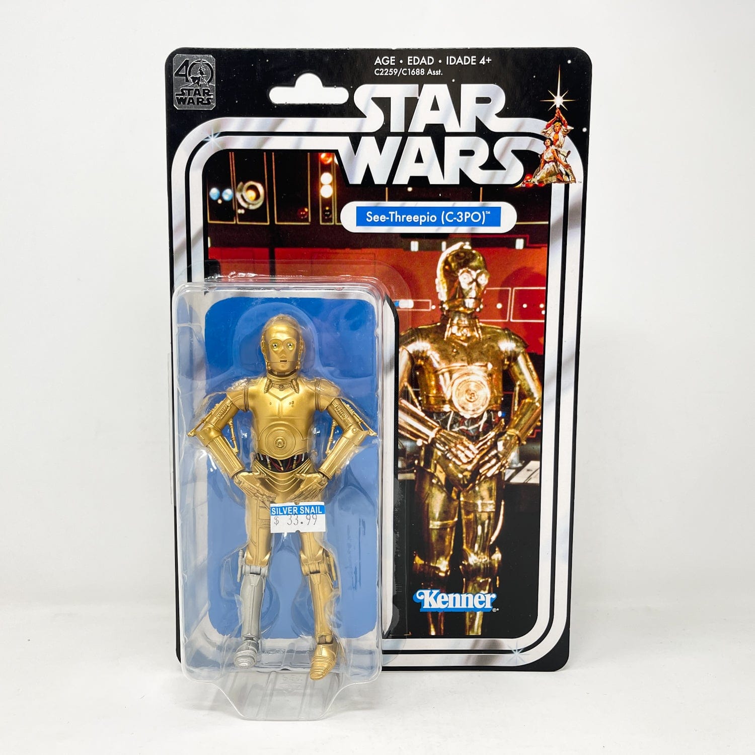 Vintage Hasbro Star Wars Black Series Sealed Figures See-Threepio (C-3PO) (ANH) - Black Series 40th Hasbro Star Wars Action Figure