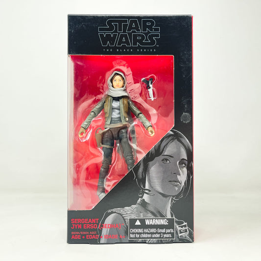 Vintage Hasbro Star Wars Black Series Sealed Figures Sergeant Jyn Erso - Jedha (Rogue One) #22 - Hasbro Black Series (2016)