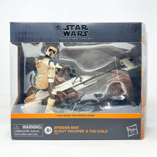 Vintage Hasbro Star Wars Black Series Sealed Figures Speeder Bike Scout Trooper and The Child - Hasbro Black Series (2020)
