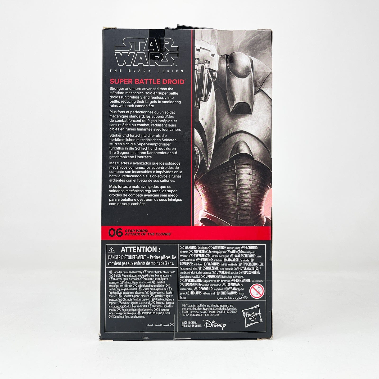 Vintage Hasbro Star Wars Black Series Sealed Figures Super Battle Droid AOTC 06 - Black Series Hasbro Star Wars
