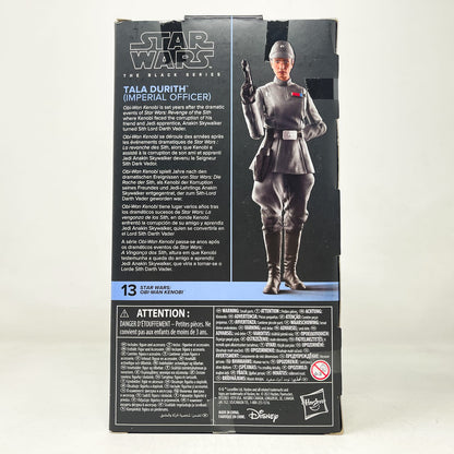 Vintage Hasbro Star Wars Black Series Sealed Figures Tala Durith (Imperial Officer) OBI 13 - Hasbro Black Series (2022)