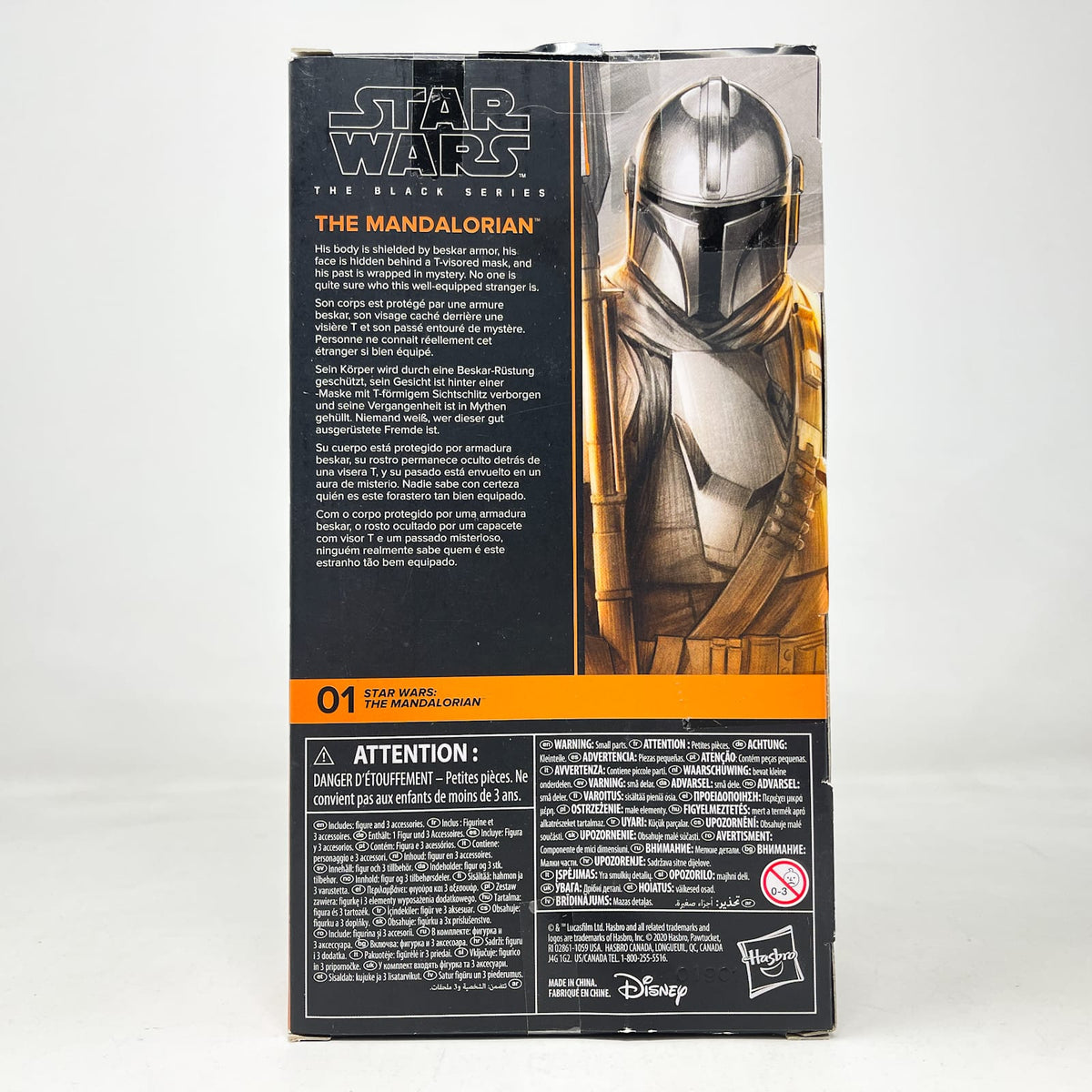Vintage Hasbro Star Wars Black Series Sealed Figures The Mandalorian (Beskar Armor) MAN 01 - Hasbro Black Series (2020)