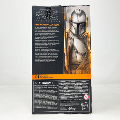 Vintage Hasbro Star Wars Black Series Sealed Figures The Mandalorian (Beskar Armor) MAN 01 - Hasbro Black Series (2020)
