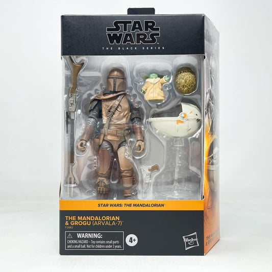 Vintage Hasbro Star Wars Black Series Sealed Figures The Mandalorian & Grogu (Arvala-7) - Hasbro Black Series (2022)