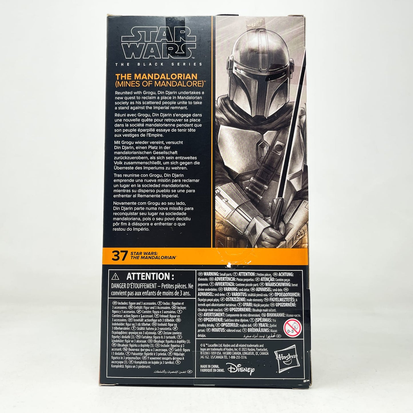 Vintage Hasbro Star Wars Black Series Sealed Figures The Mandalorian (Mines of Mandalore) MAN #37 - Hasbro Black Series (2023)