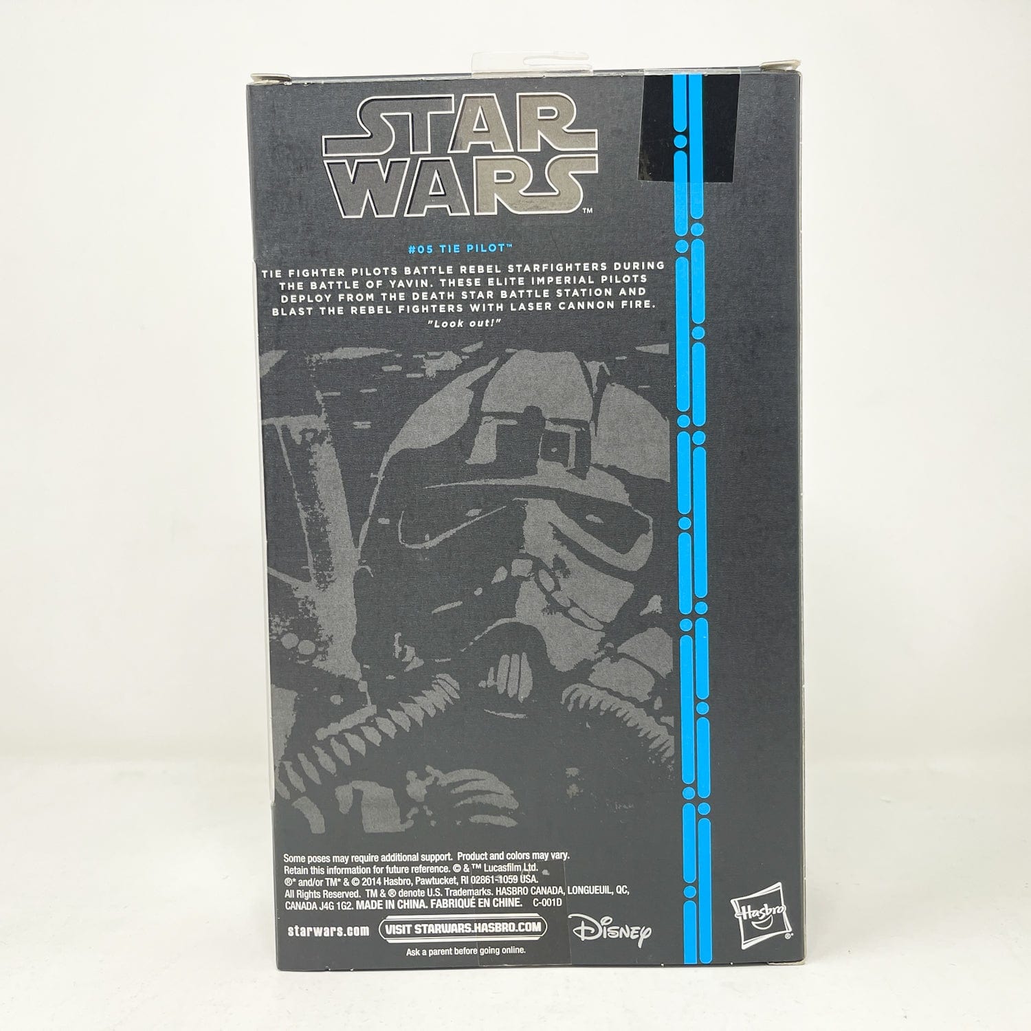 Vintage Hasbro Star Wars Black Series Sealed Figures Tie Pilot Blue #05 (2014) Blue Line - Black Series Hasbro Star Wars Action Figure