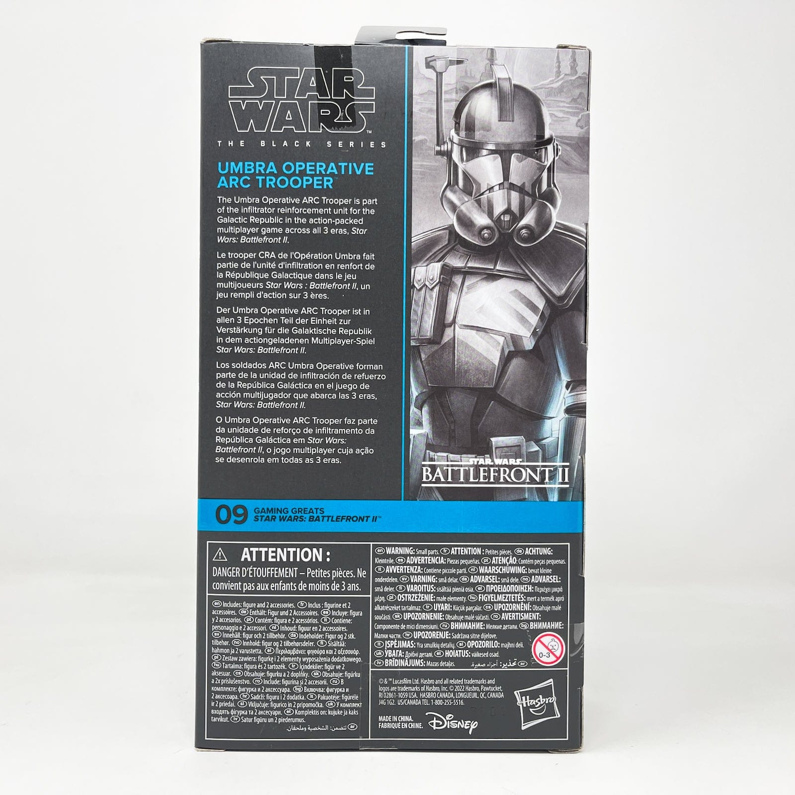 Vintage Hasbro Star Wars Black Series Sealed Figures Umbra Operative ARC Trooper Gaming Greats #09 - Hasbro Black Series (2022)