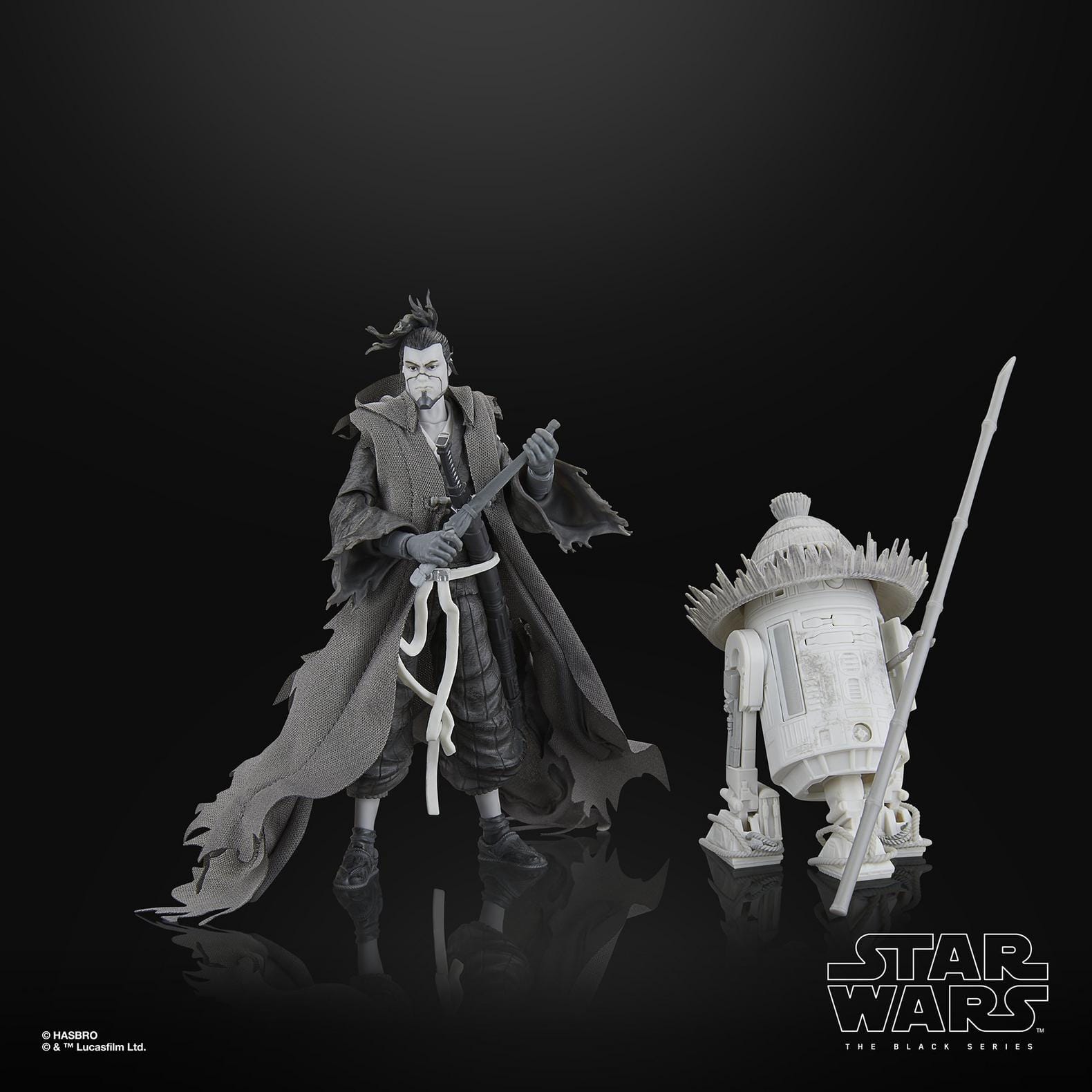 Vintage Hasbro Star Wars Black Series Sealed Figures US/English Package - The Ronin & R5-D56 - HasbroPulse Exclusive - Black Series Hasbro Star Wars figure Box Set