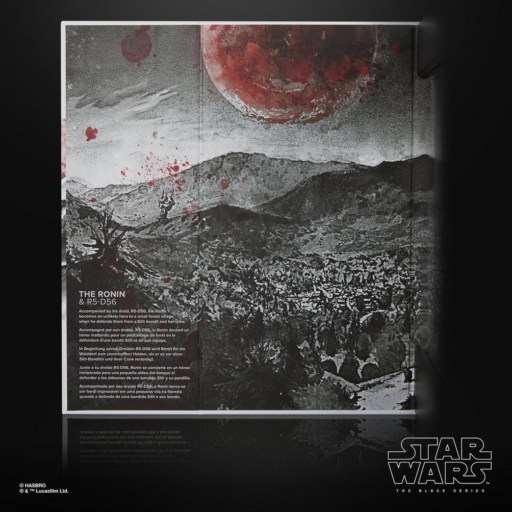 Vintage Hasbro Star Wars Black Series Sealed Figures US/English Package - The Ronin & R5-D56 - HasbroPulse Exclusive - Black Series Hasbro Star Wars figure Box Set