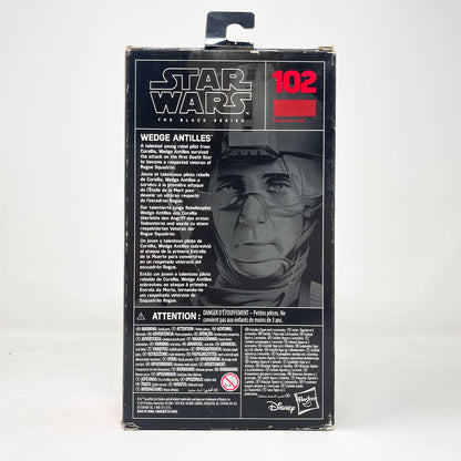 Vintage Hasbro Star Wars Black Series Sealed Figures Wedge Antilles #102 - Hasbro Black Series (2019)