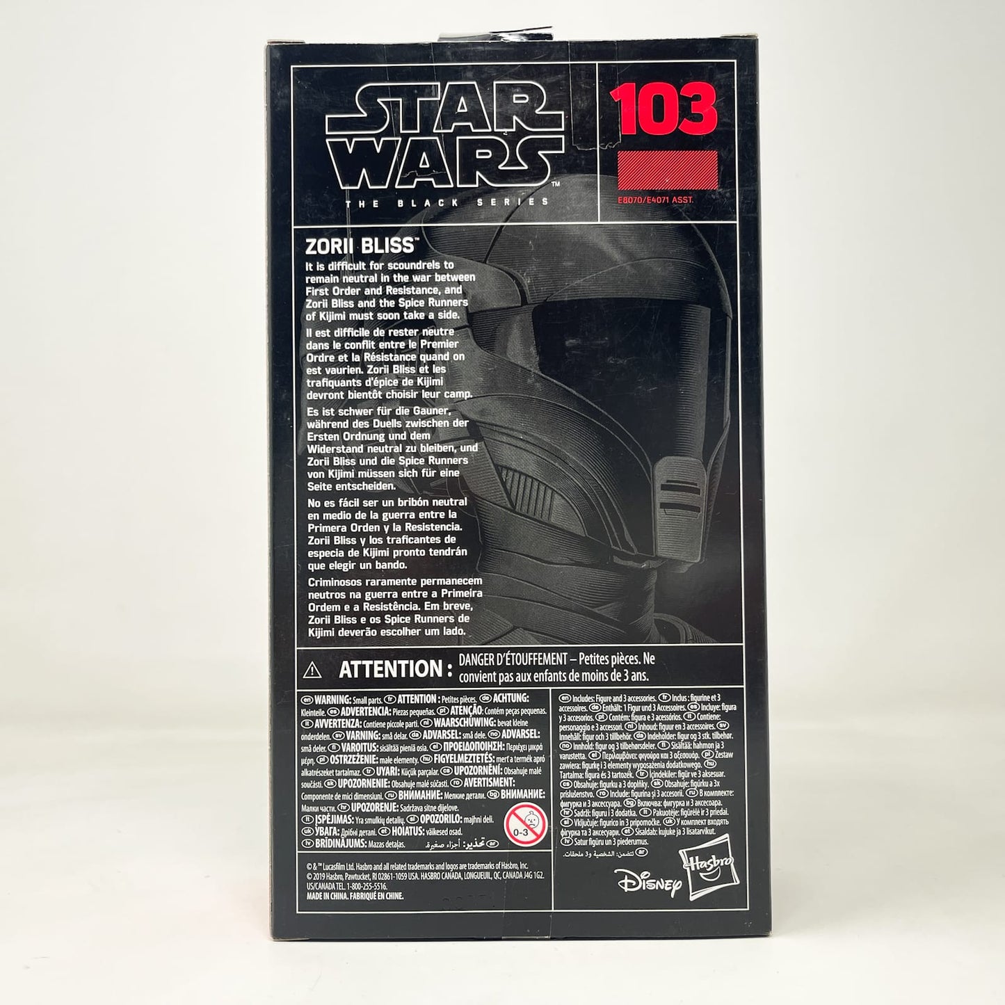 Vintage Hasbro Star Wars Black Series Sealed Figures Zorii Bliss #103 - Hasbro Black Series (2020)