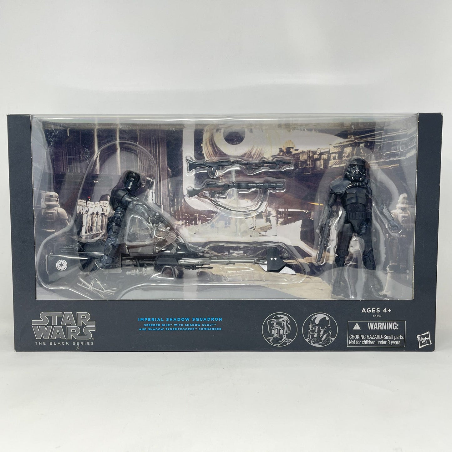 Vintage Hasbro Star Wars Imperial Shadow Squadron Speeder Bike with Clone Troopers (2015) - Black Series Hasbro