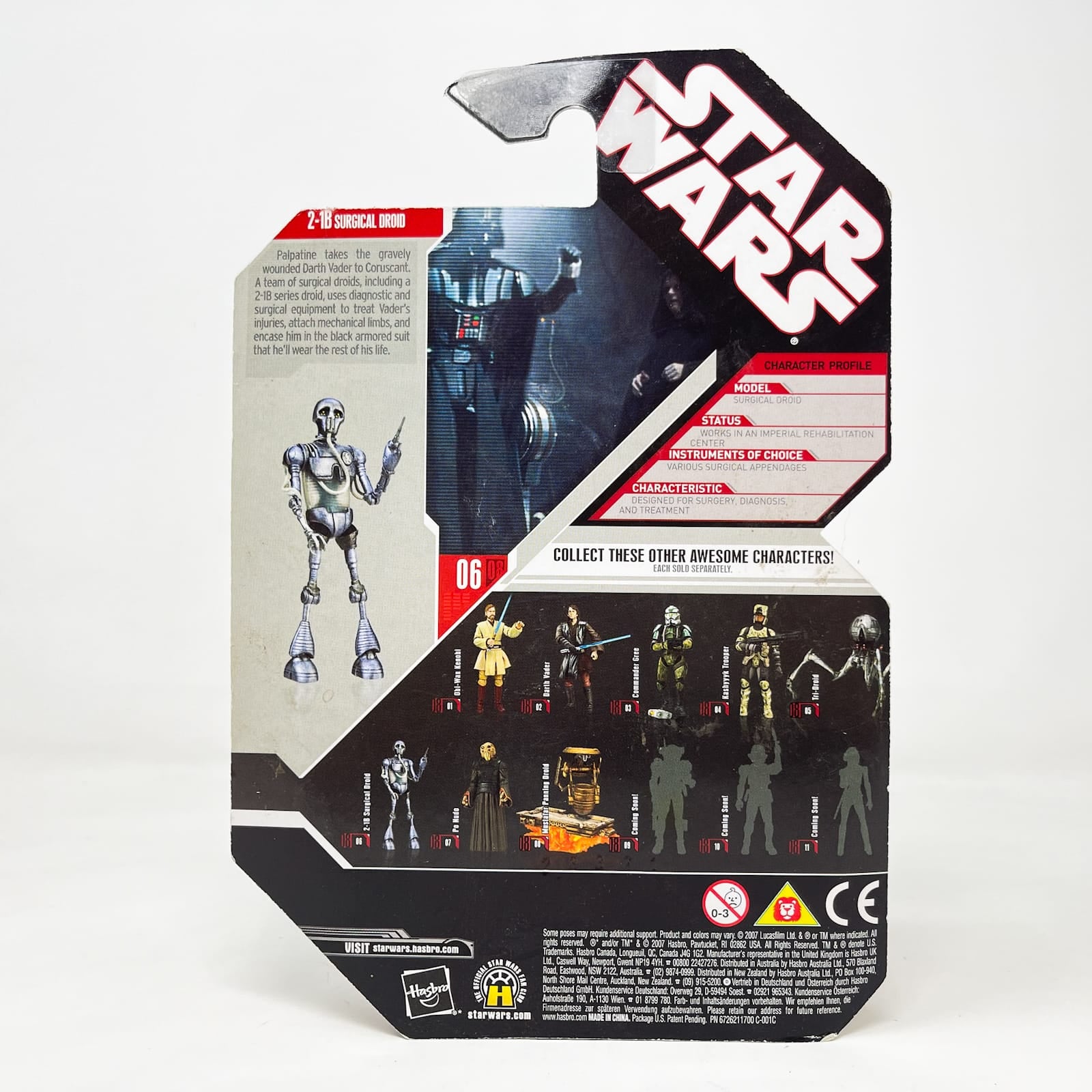 Vintage Hasbro Star Wars Mid MOC 2-1B Medical Droid #06 - Hasbro 30th Anniversary Collection (2008)