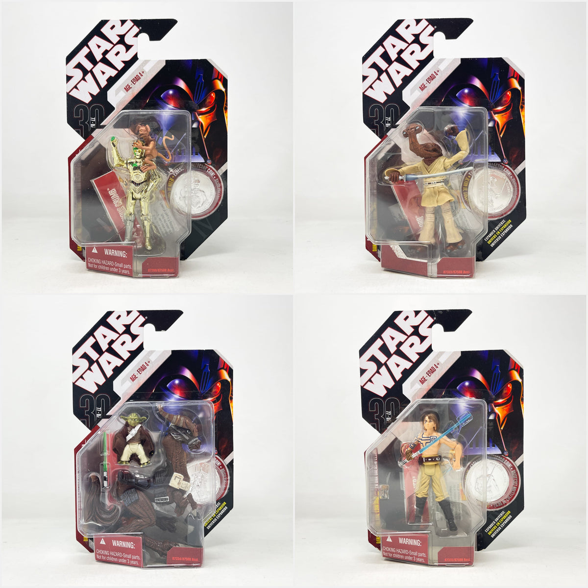 Vintage Hasbro Star Wars Mid MOC 30th Anniversary Collection Basic Figures Wave 1 - Complete Set of 60 – Hasbro 2007