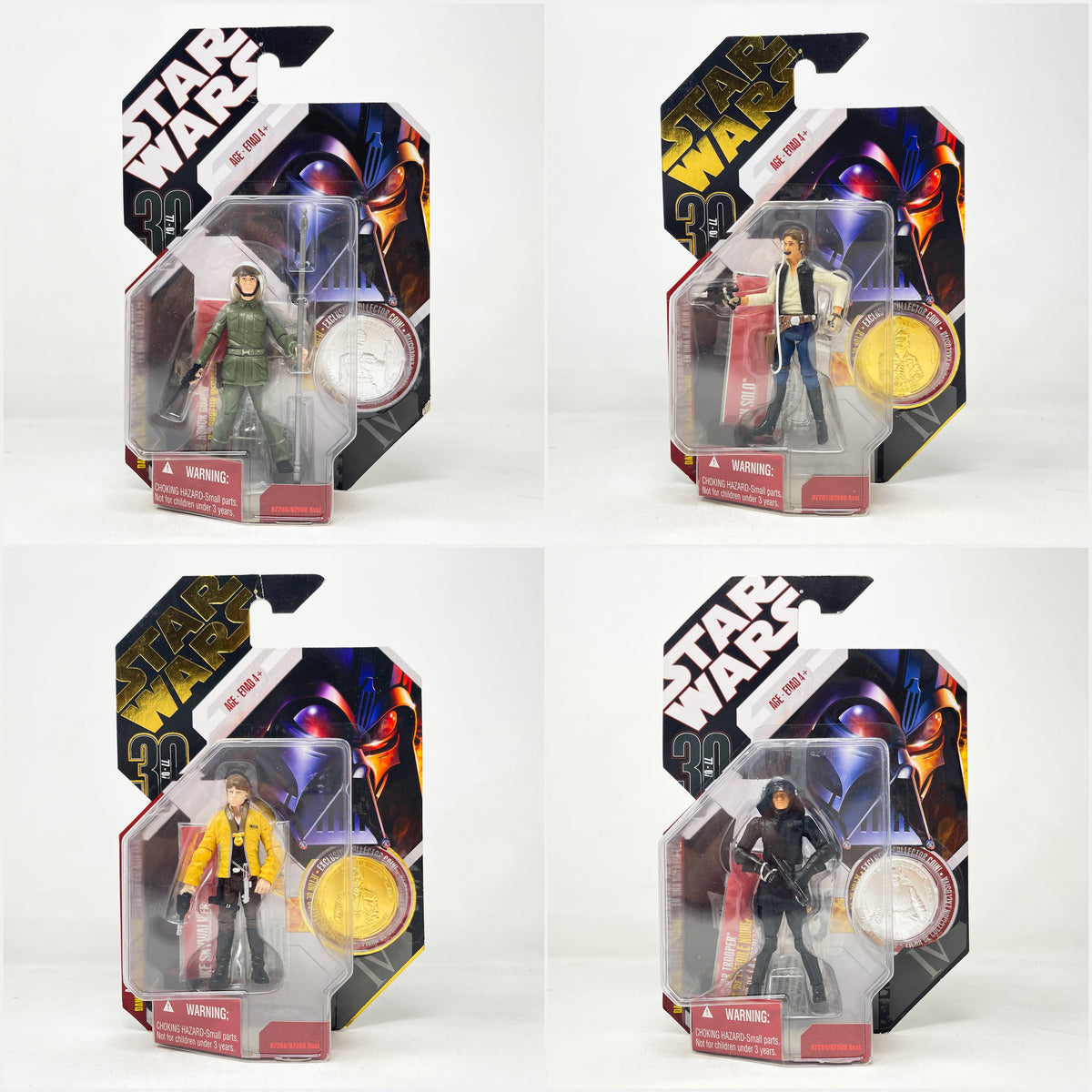 Vintage Hasbro Star Wars Mid MOC 30th Anniversary Collection Basic Figures Wave 1 - Complete Set of 60 – Hasbro 2007