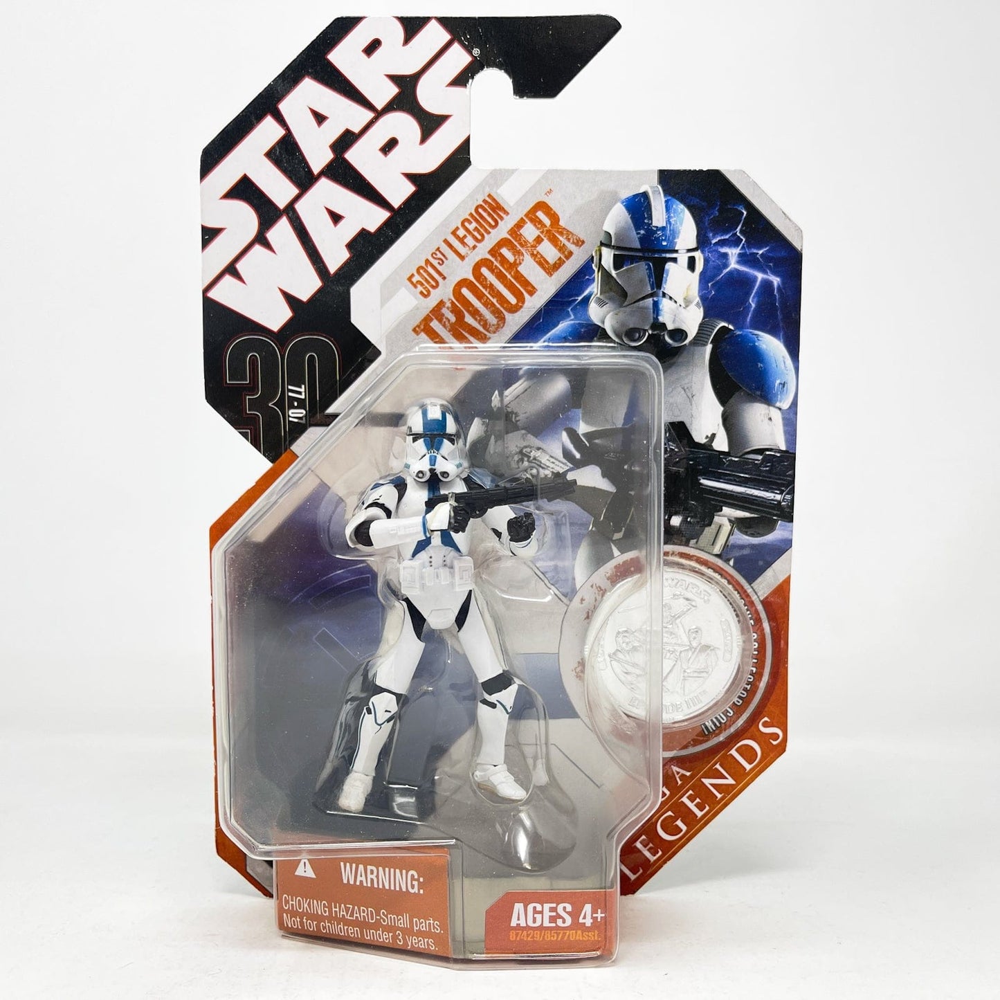 Vintage Hasbro Star Wars Mid MOC 501st Legion Trooper - Hasbro 30th Anniversary Collection 3.75"