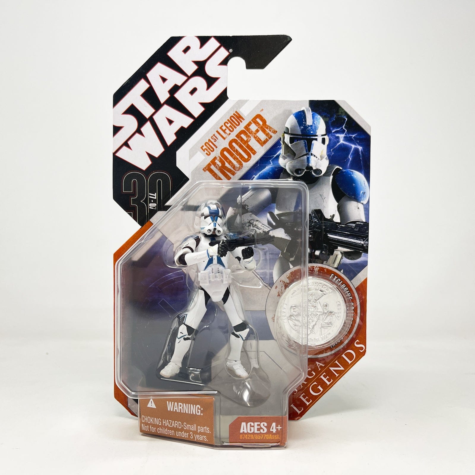 Vintage Hasbro Star Wars Mid MOC 501st Legion Trooper - Hasbro 30th Anniversary Collection 3.75"