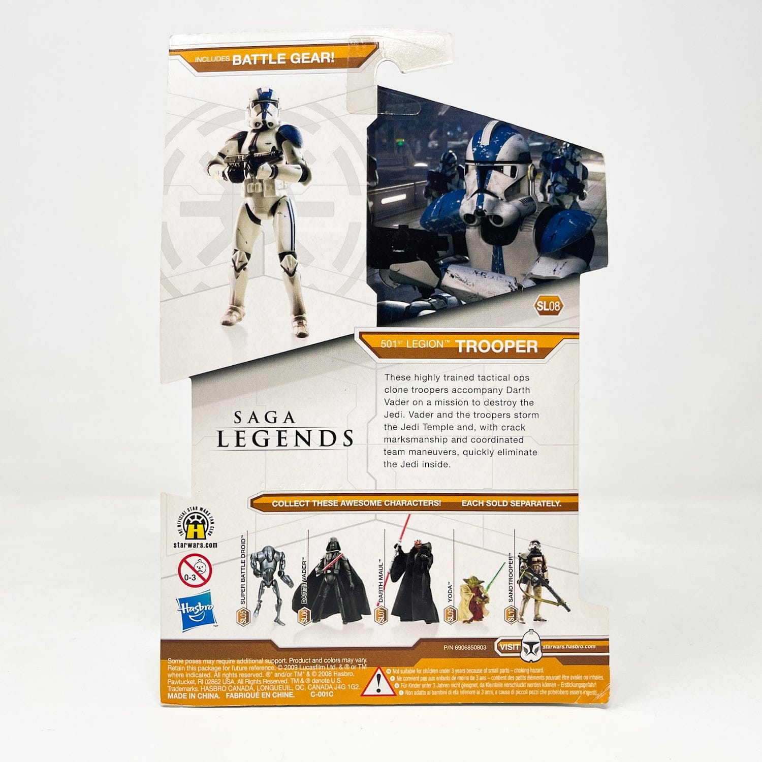 Vintage Hasbro Star Wars Mid MOC 501st Legion Trooper SL08 - Hasbro Legacy Collection 3.75"