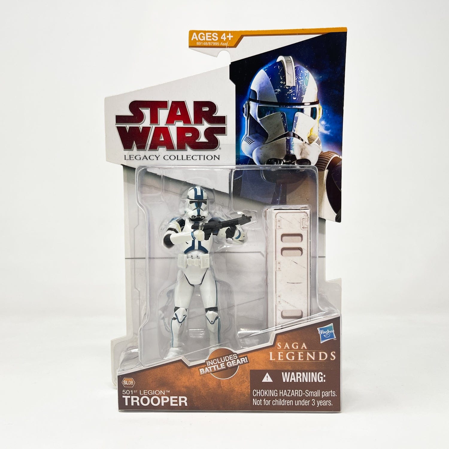 Vintage Hasbro Star Wars Mid MOC 501st Legion Trooper SL08 - Hasbro Legacy Collection 3.75"