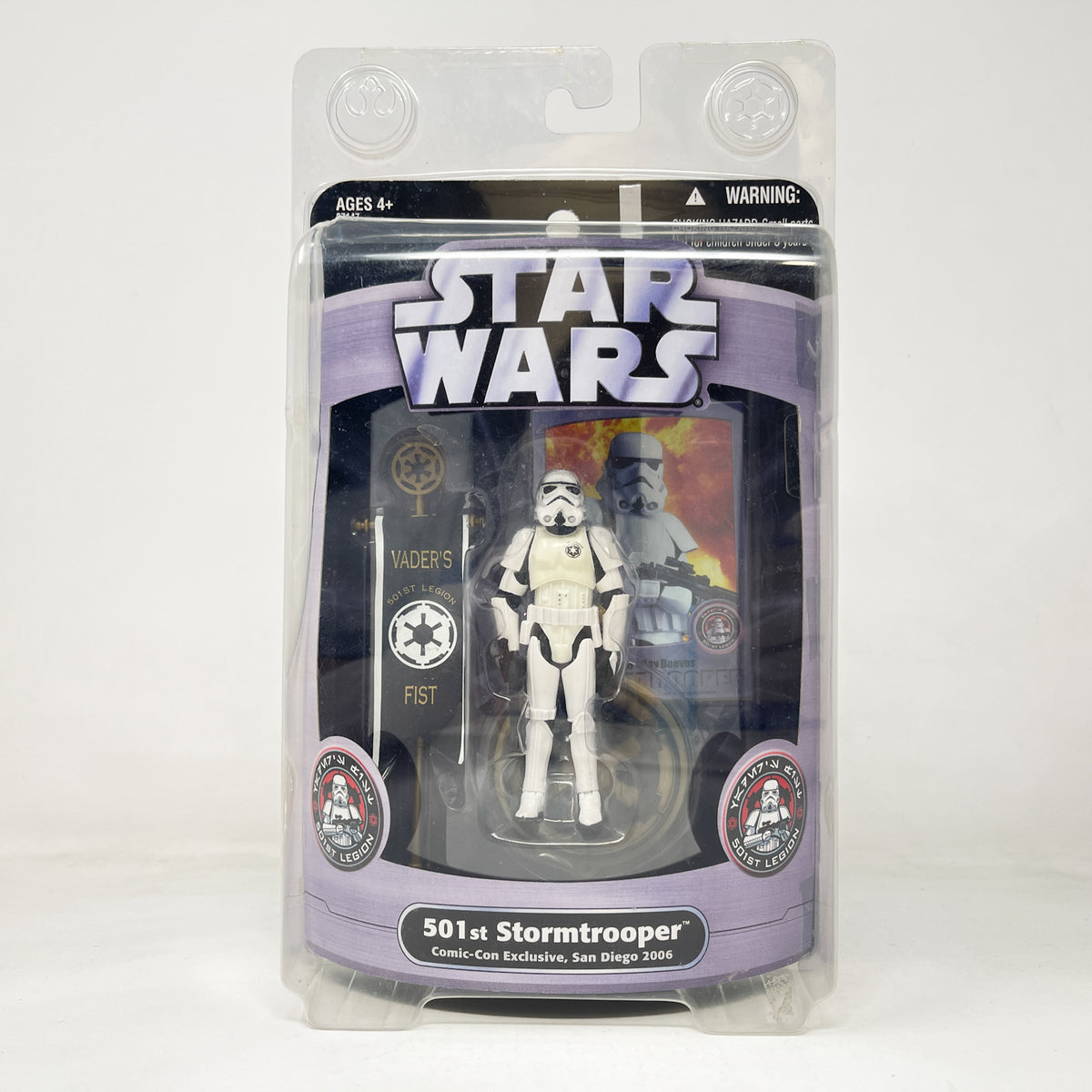 Vintage Hasbro Star Wars Mid MOC 501st Stormtrooper (Vader's Fist) SDCC - Hasbro Saga Collection (2006)