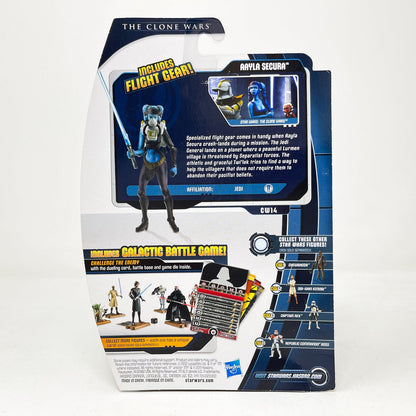 Vintage Hasbro Star Wars Mid MOC Aayla Secura CW14 - Hasbro Movie Heroes Clone Wars 2012