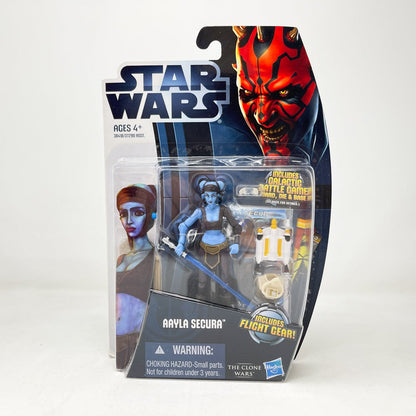 Vintage Hasbro Star Wars Mid MOC Aayla Secura CW14 - Hasbro Movie Heroes Clone Wars 2012