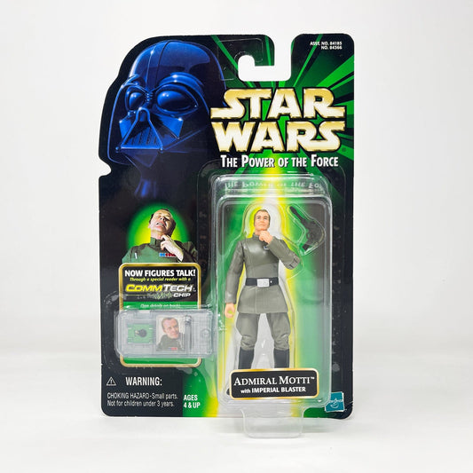 Vintage Hasbro Star Wars Mid MOC Admiral Motti- Hasbro POTF2 Comm Tech (1999)