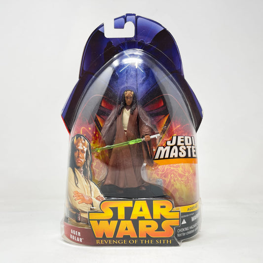 Vintage Hasbro Star Wars Mid MOC Agen Kolar (Jedi Master) #20 - Hasbro ROTS 2005