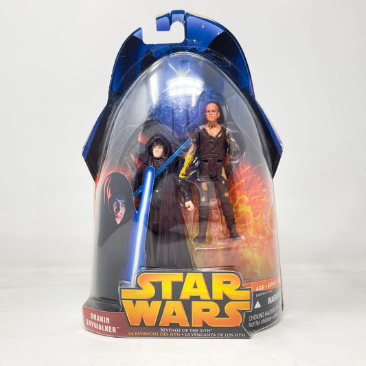 Vintage Hasbro Star Wars Mid MOC Anakin Skywalker (Battle Damage) #50 - Hasbro ROTS 2005