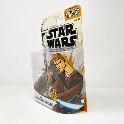 Vintage Hasbro Star Wars Mid MOC Anakin Skywalker - Padawan (2003) - Hasbro Tarkovsky Clone Wars Animated Figure MOC
