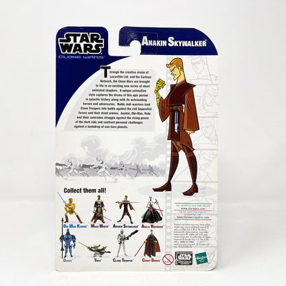 Vintage Hasbro Star Wars Mid MOC Anakin Skywalker - Padawan (2003) - Hasbro Tarkovsky Clone Wars Animated Figure MOC