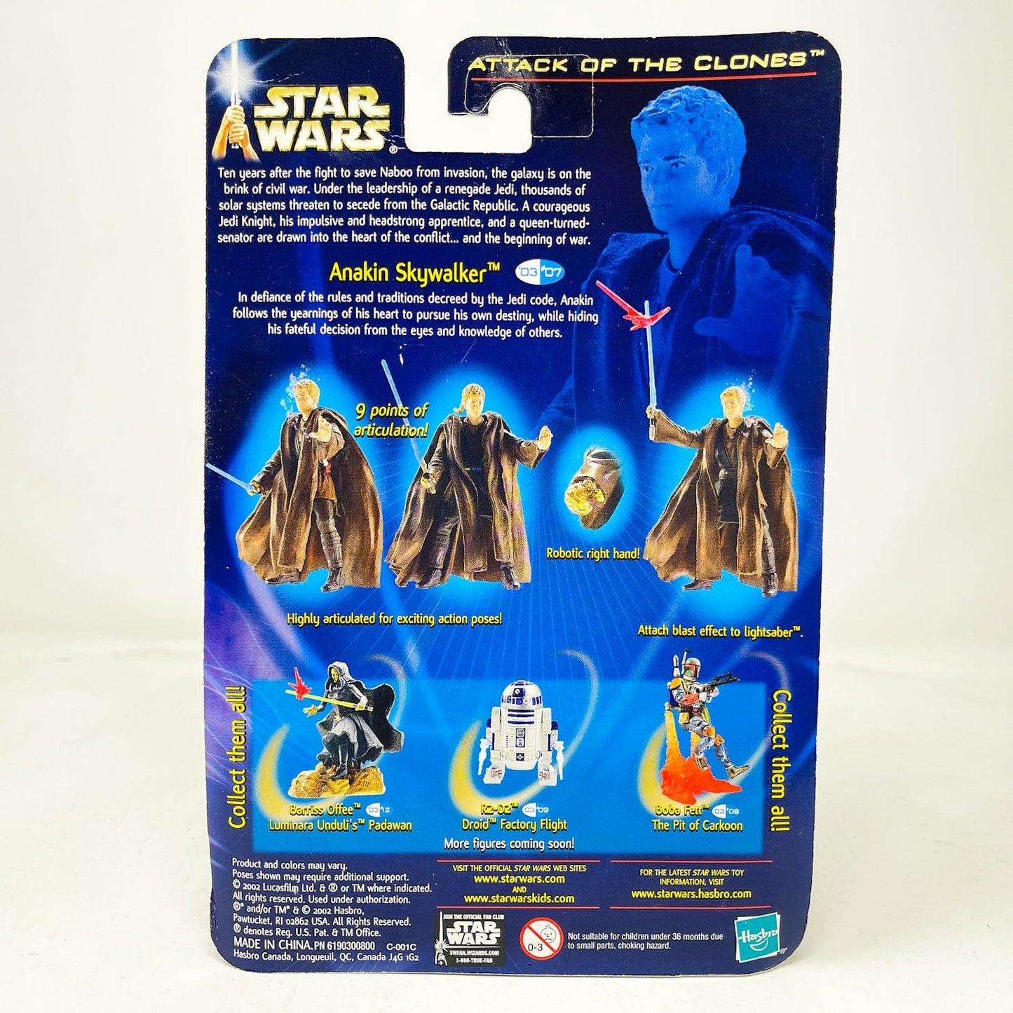 Vintage Hasbro Star Wars Mid MOC Anakin Skywalker (Secret Ceremony) #03-07 - Hasbro SAGA Series 3.75"