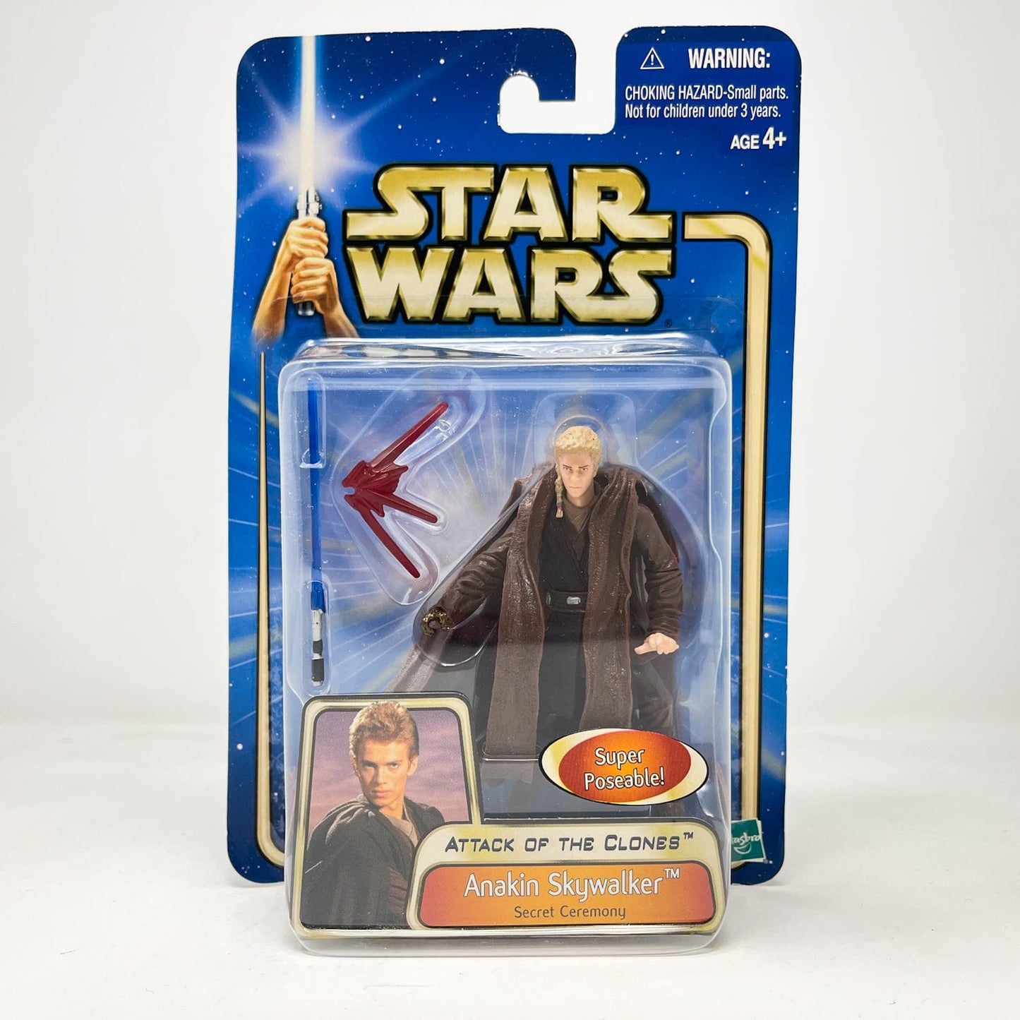 Vintage Hasbro Star Wars Mid MOC Anakin Skywalker (Secret Ceremony) #03-07 - Hasbro SAGA Series 3.75"
