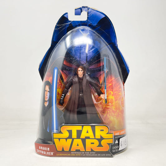 Vintage Hasbro Star Wars Mid MOC Anakin Skywalker (Slashing Attack) #28 - Hasbro ROTS 2005