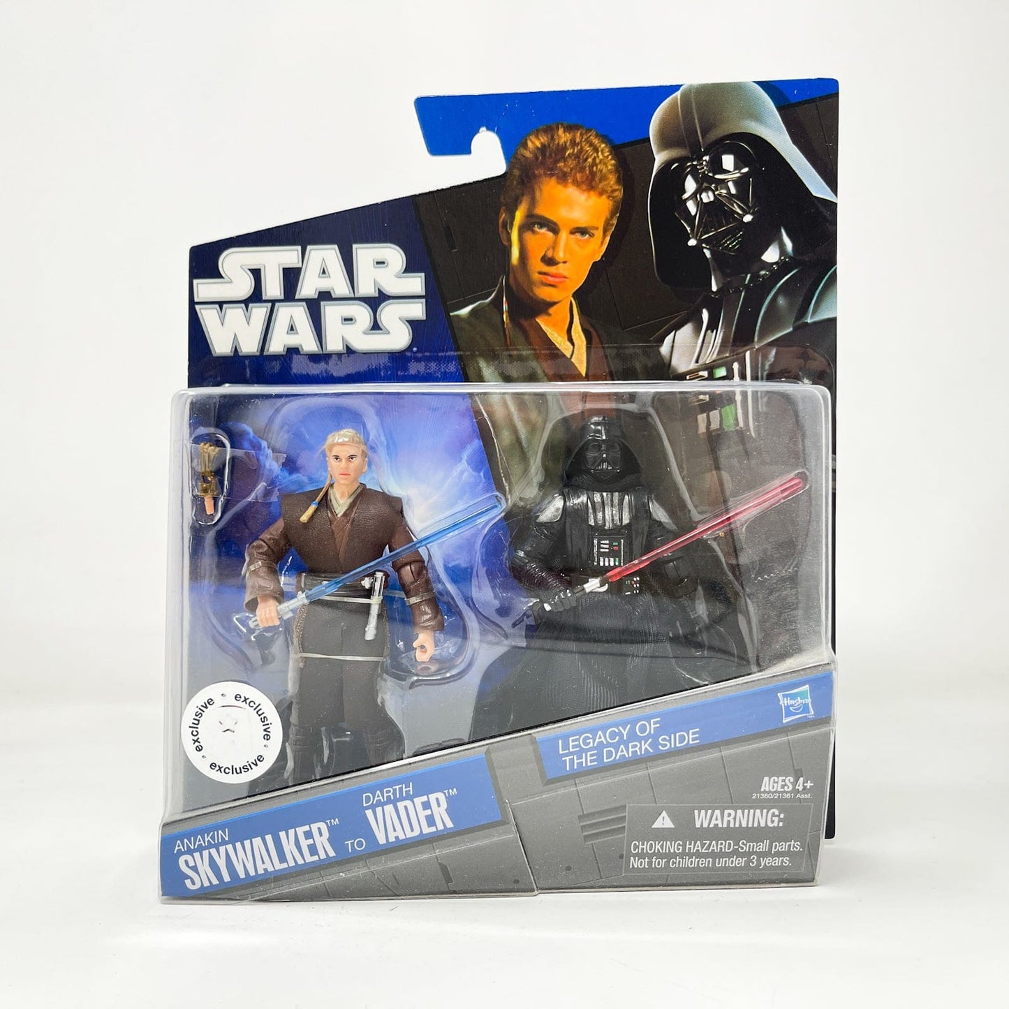 Vintage Hasbro Star Wars Mid MOC Anakin Skywalker to Darth Vader 2-Pack - Hasbro Legacy of the Dark Side (2010)