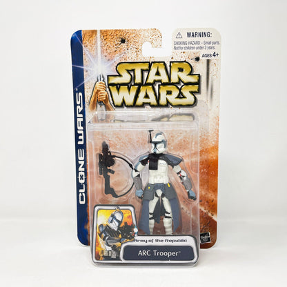 Vintage Hasbro Star Wars Mid MOC ARC Trooper - Blue 03-43 (2003) - SAGA Clone Wars MOC