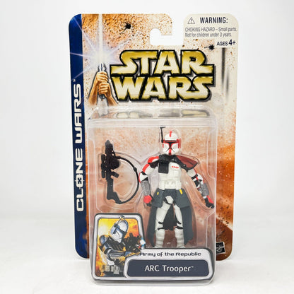 Vintage Hasbro Star Wars Mid MOC ARC Trooper - Red 03-43 (2003) - SAGA Clone Wars MOC