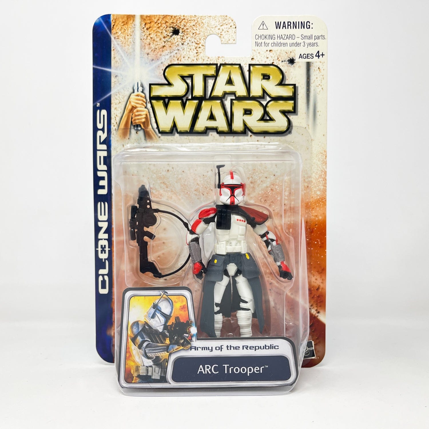 Vintage Hasbro Star Wars Mid MOC ARC Trooper - Red 03-43 (2003) - SAGA Clone Wars MOC