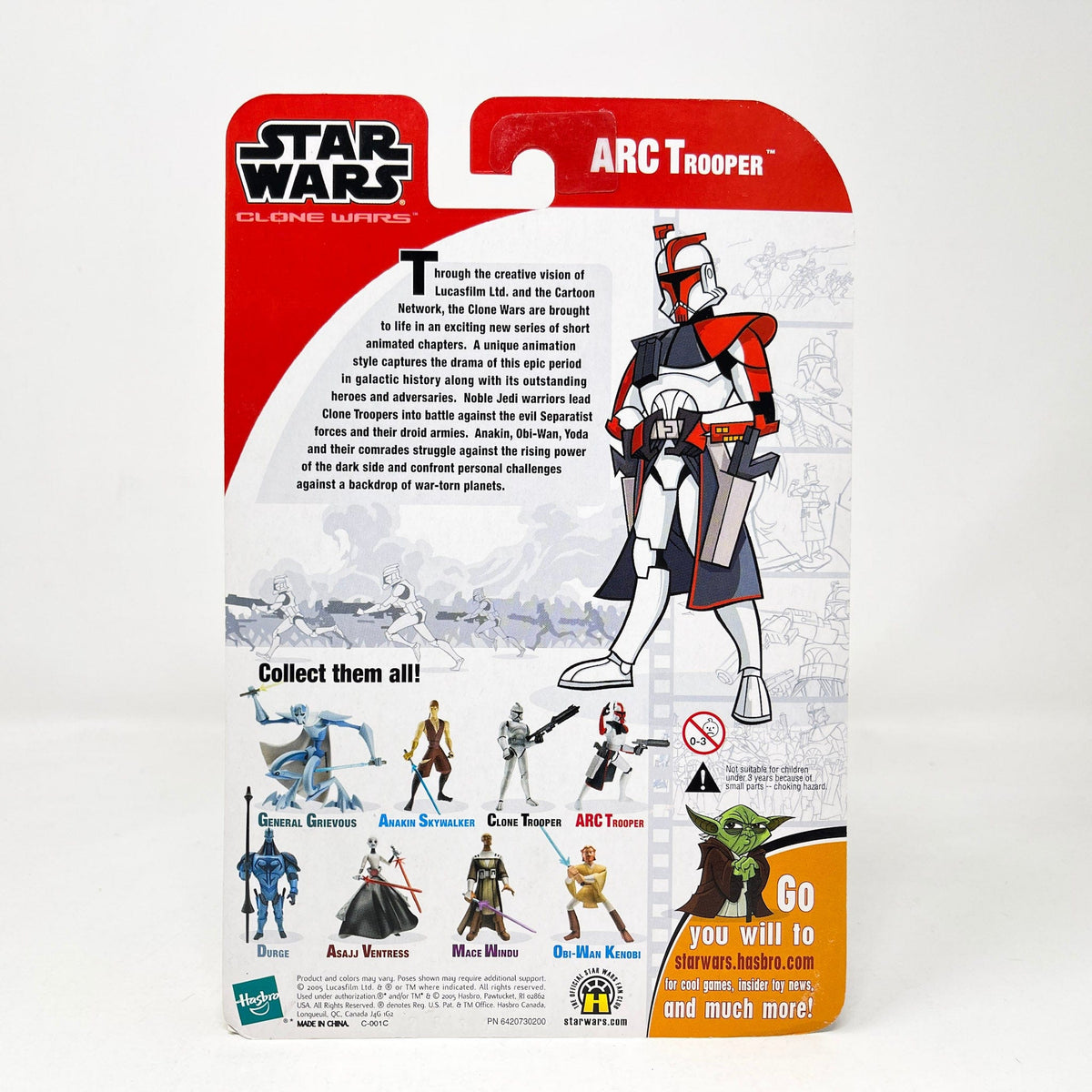 ARC Trooper - Red Stripe (2003) - Hasbro Tarkovsky Clone Wars Animated ...