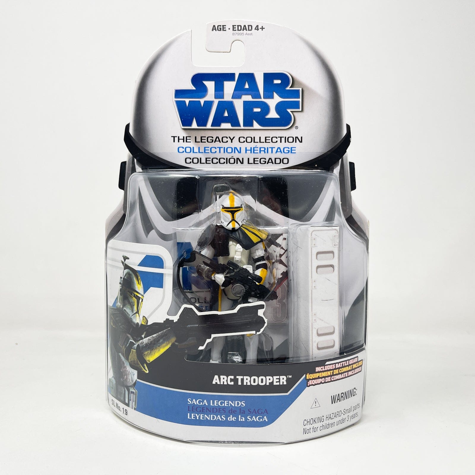 Vintage Hasbro Star Wars Mid MOC ARC Trooper - Yellow Stripe SL 19 - Hasbro Legacy Collection (2008)