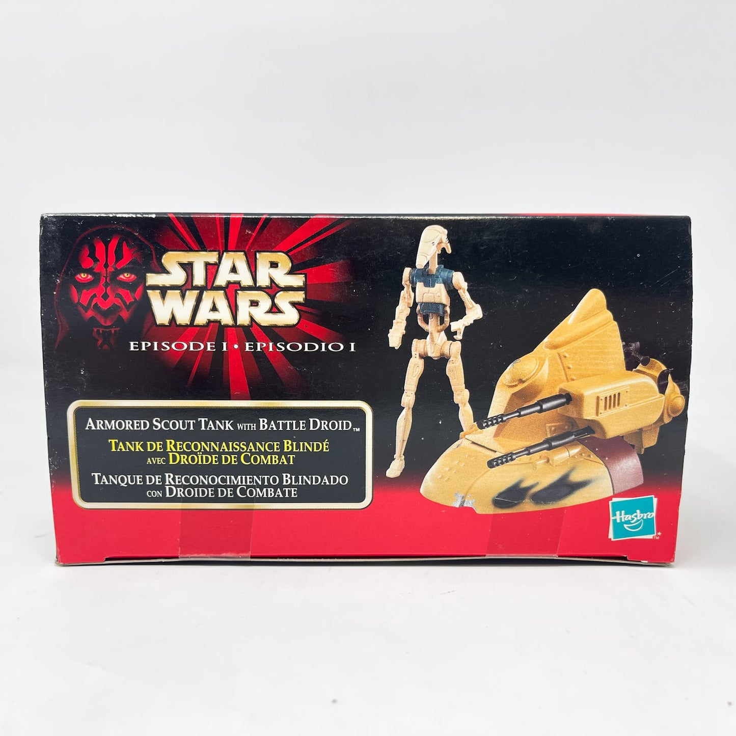 Vintage Hasbro Star Wars Mid MOC Armored Scout Tank with Battle Droid - Hasbro The Phantom Menace (1999)