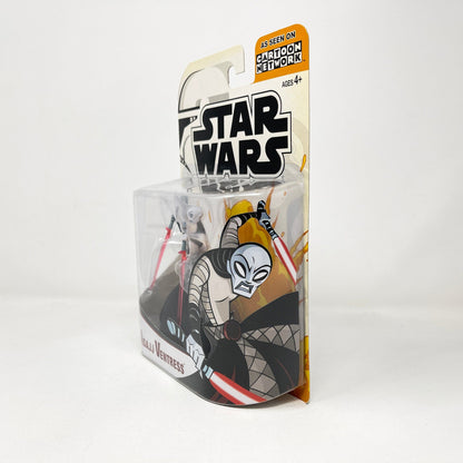 Vintage Hasbro Star Wars Mid MOC Asajj Ventress (2005) - Hasbro Tarkovsky Clone Wars Animated Figure MOC