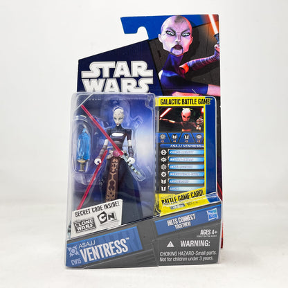 Vintage Hasbro Star Wars Mid MOC Asajj Ventress CW15 - Hasbro Clone Wars 2010