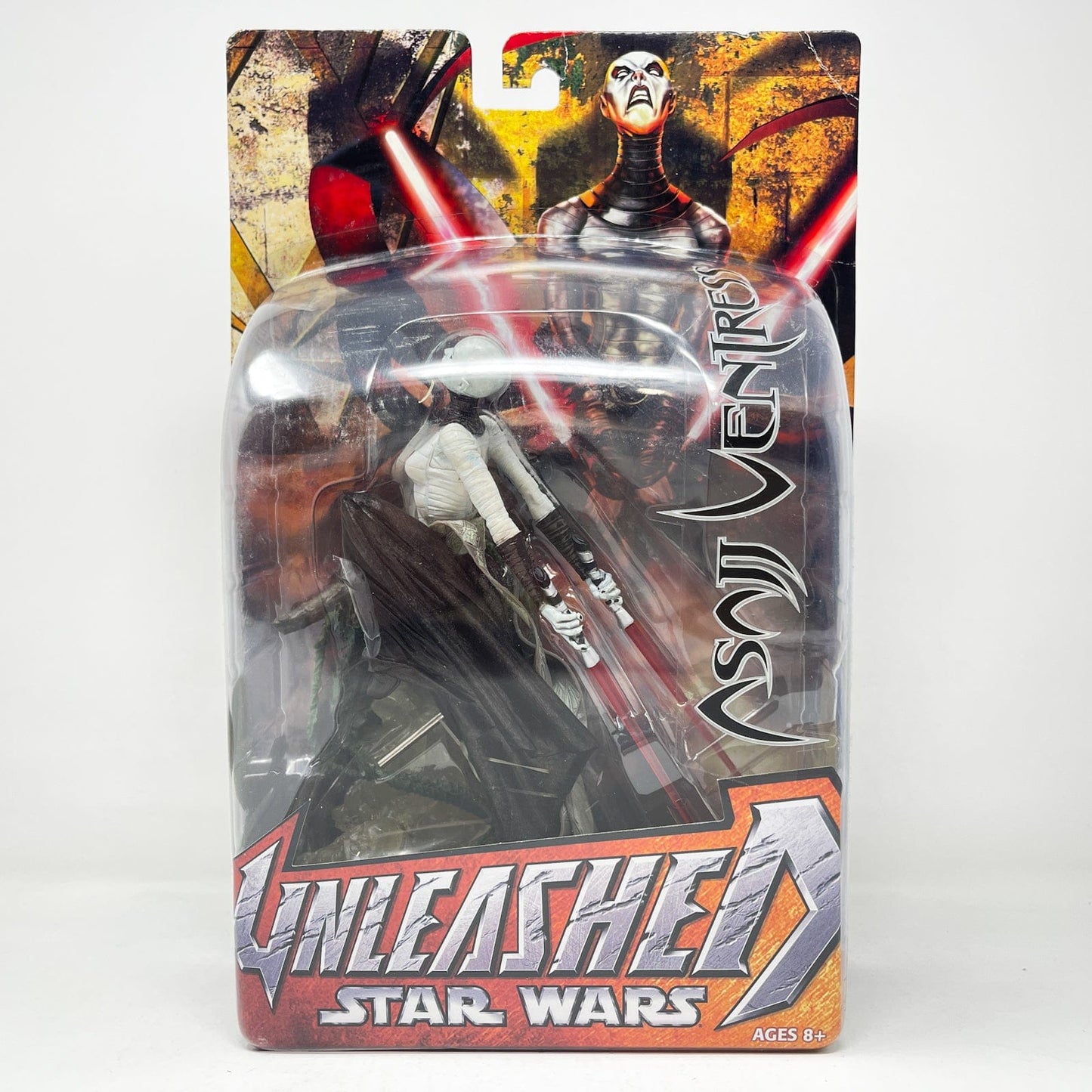 Vintage Hasbro Star Wars Mid MOC Asajj Ventress- Hasbro Unleashed Collection (2003)