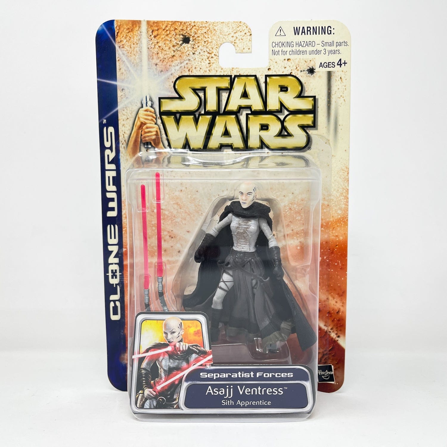 Vintage Hasbro Star Wars Mid MOC Asajj Ventress - Sith Apprentice 03-47 (2003) - SAGA Clone Wars MOC